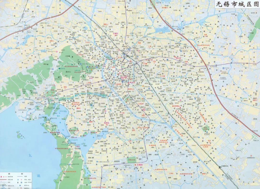 最新无锡地图展现城市繁荣进步全景