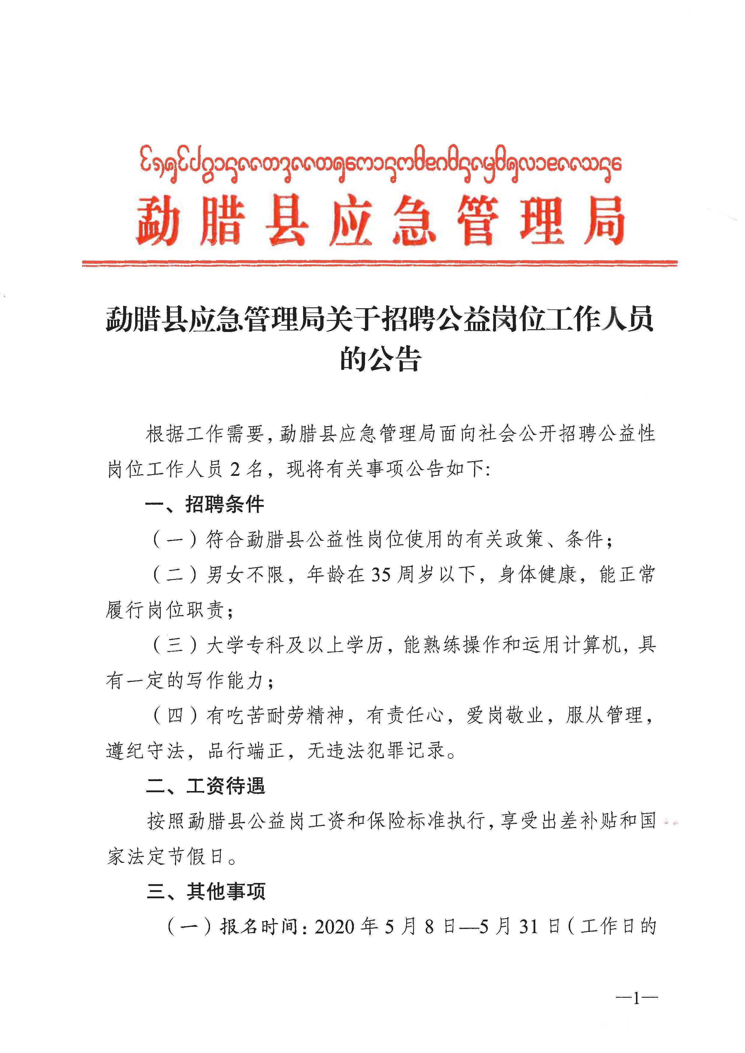 玛多县应急管理局最新招聘公告概览